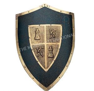 Escudo Templario Medieval Hecho a Mano de 30 Pulgadas, Acero de Calibre 18, Accesorio de Disfraz para Halloween, Regalo Original - Product Image 4