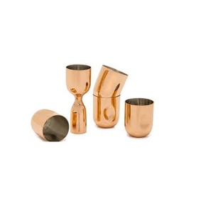 Cuivre jigger verre Bar Outils Verre à Cocktail Mélange Tasse En Acier Inoxydable Glace Marteau Filtre Jigger pour Offre Spéciale - Product Image 4