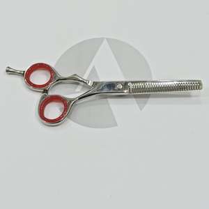 Ciseaux à effiler les cheveux en acier inoxydable 32 dents avec vis réglable et repose-doigts Ciseaux professionnels - Product Image 4