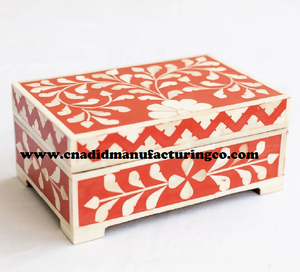 Hecho a mano mejor anillo caja último diseño hueso incrustaciones joyería regalo caja reutilizable anillo pendientes almacenamiento logotipo personalizado madera vidrio Material - Product Image 6