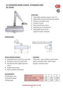 DC-713SD ประตูที่ใกล้ชิดปกปิด CAM การกระทำ - Product Image 3
