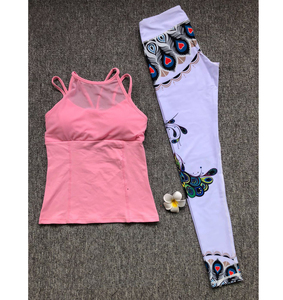 Conjunto de mallas y camisa deportiva para mujer, traje de yoga, diseño personalizado, conjuntos deportivos e informales, nuevo estilo - Product Image 6