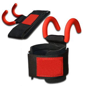 Anzuelos de levantamiento de pesas para gimnasio, correas de soporte de alta resistencia, gancho de elevación personalizado - Product Image 1