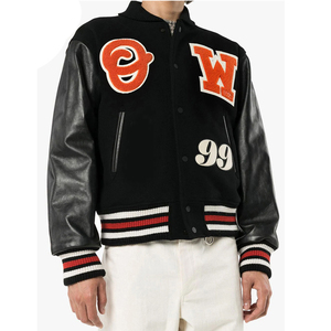 Chaqueta Letterman de alta calidad personalizada de chenilla bordada chaqueta de béisbol al por mayor chaqueta universitaria unisex - Product Image 1