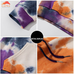 Sudadera con Capucha para Hombre 2025, Personalizada, Ecológica, Transpirable, Estilo Vintage, Deportiva, con Diseño Desgastado, Teñido Anudado, Sólida, Tallas Grandes - Product Image 6