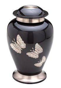 Urnes funéraires en métal au design sculpté avec des papillons et souvenirs Urnes funéraires très exigeantes à vendre au meilleur prix - Product Image 4