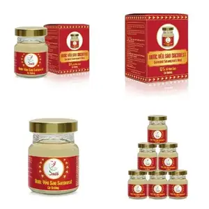 Saconest Instant Bird's Nest Drinks health supplement with rock sugar Nest 15% (Jar 70ml) From Vietnam 100% Natural Healthy