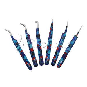 ที่มีคุณภาพสูงตรงแหนบขนตาจับความสะดวกสบายเครื่องมือต่อขนตาที่มีโลโก้ที่กำหนดเองโดย EIZA INDS - Product Image 1