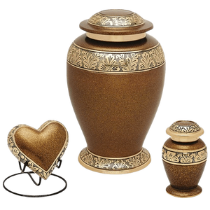 Juego de 4 Urnas Funerarias de Latón Macizo Estilo Americano para Cenizas - Product Image 5