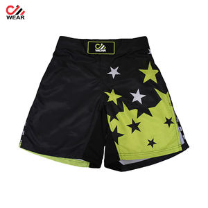 Pantalones cortos de gimnasio negros personalizados para hombres para entrenamiento de MMA y CrossFit Martial Arts Wear - Product Image 6