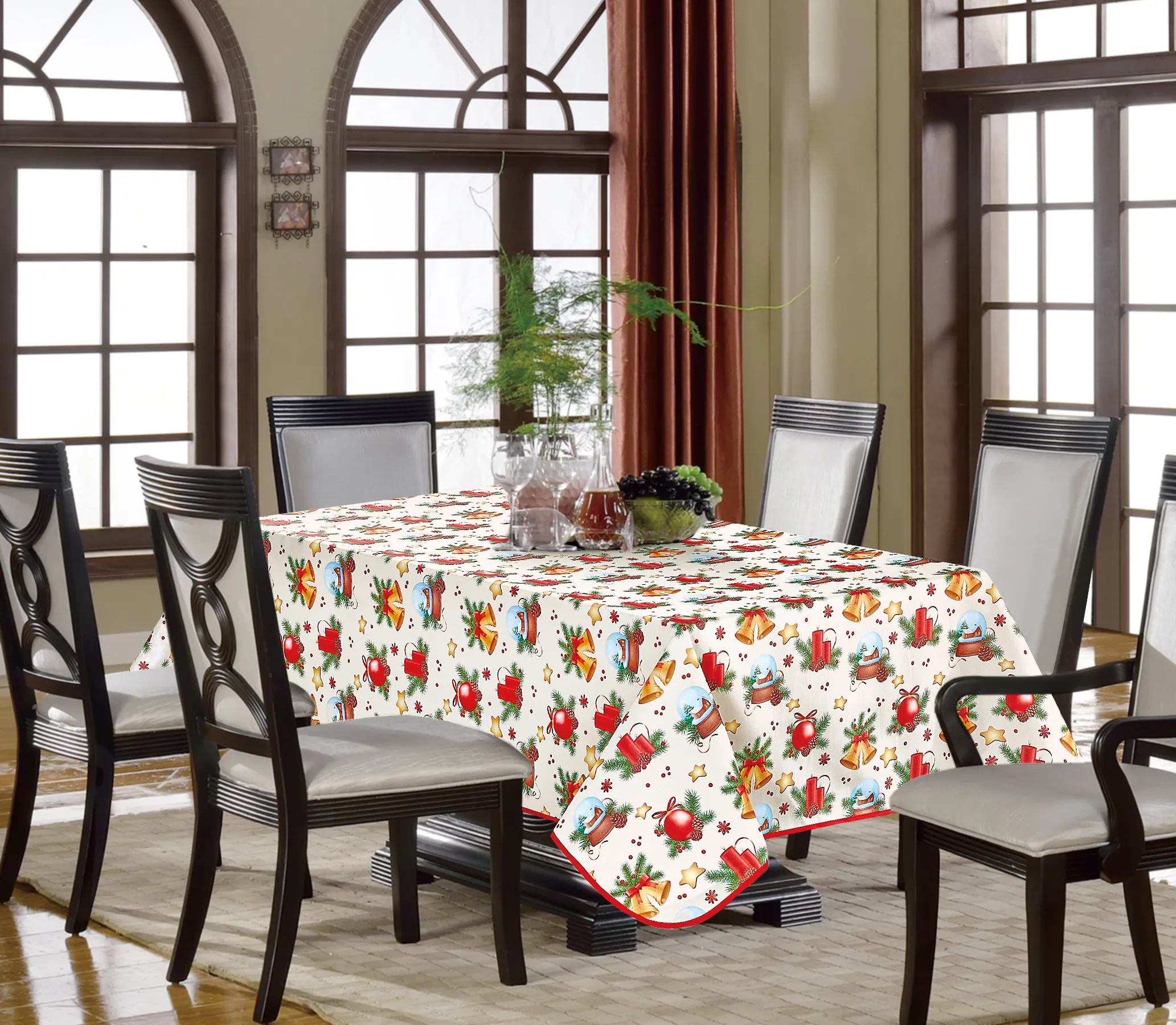 Christmas table cloth XMAS tablecloth SANTA tablecloths tovaglia for home christmas party decor