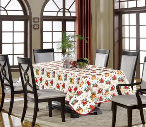 Christmas Table Cloth XMAS Tablecloth SANTA Tablecloths Tovaglia For Home Christmas Party Decor