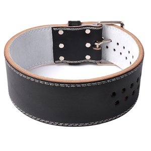Cinturón de cuero para levantamiento de pesas para hombre y mujer, cinturón de alta calidad para gimnasio, Fitness, duradero, resistente - Product Image 2