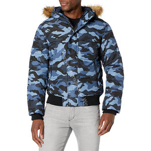2024 hiver mode conception personnalisée hommes vestes élégant toile bouffant bulle manteau - Product Image 6
