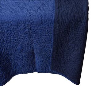 Handmade Ấn Độ Hải Quân Màu Xanh Bông Kantha Chăn Sang Trọng Mùa Đông Giường Bìa Duvet Mềm Mại Ấm Áp Mô Hình Vuông Cho Nhà Khách Sạn Sử Dụng Cho - Product Image 2