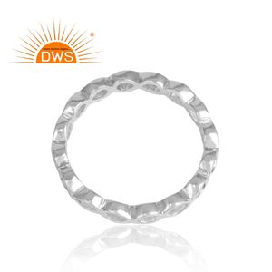 Anillo de Plata Redondo de Moda Única, Fabricante de Anillos de Plata de Ley Lisos de Diseño, Colección Clásica de Joyería - Product Image 2