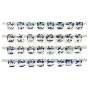 3mm <b>Cushion</b> Cut Natural IOLITE Wholesale Factory Price High Quality Faceted Loose Gemstone Per Piece NATURAL IOLITE - Product Image 3