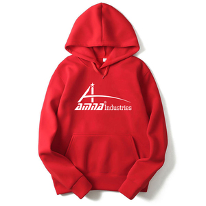 Sweat à capuche de haute qualité pour hommes, vêtement simple, couleurs rouge et blanc, pour l'hiver, - Product Image 4