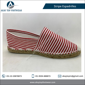 Alpargatas tradicionales ligeras Zapatos planos Color sólido con patrón de rayas Sandalias de verano para todas las estaciones más vendidas - Product Image 4