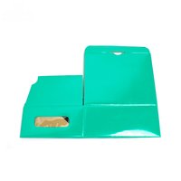 Carpeta de Papel con Ventana y Logotipo Personalizado, Kit de Herrajes Impresos, Materiales Reciclados, Laminación Mate