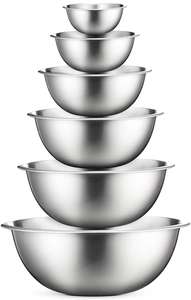 Set of 6 Pcs Stainless Steel <b>Mixing</b> <b>Bowls</b> for Kitchen Use - Product Image 4