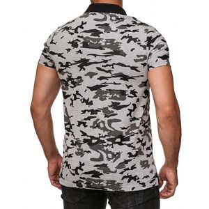 Camiseta de manga corta para hombre, Polo de Color sólido con cremallera, personalizado, venta al por mayor - Product Image 3