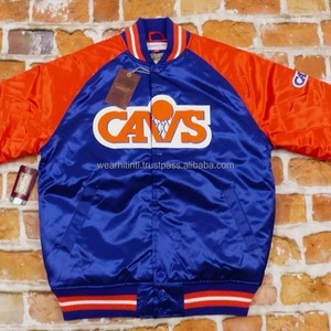 Blouson bombardier en Satin pour homme, veste d'aviateur personnalisée, vente en gros, haute qualité, matelassé pour baseball noir - Product Image 1