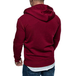 Los hombres marrón de los hombres de moda Casual Hip Hop impreso Sudadera con capucha para venta - Product Image 2