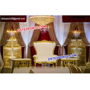 Boda tradicional escenario elegante boda, recepción escenario aspecto moderno boda paneles de puerta de escenario - Product Image 1