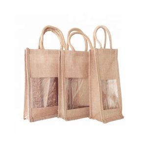 Bolsa de regalo de yute para vino, alta calidad - Product Image 2