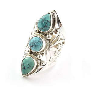 Exclusivo labradorita pura plata esterlina hecha a mano de alta moda anillo de tres piedras eternity vermeil anillos de piedras preciosas para mujeres - Product Image 6