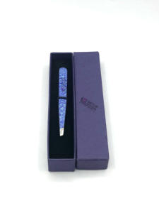 Haute Qualité Nouveau Design Papier Revêtement En Acier Inoxydable Sourcils Extension Pince À Épiler Pointe Argentée Logo Personnalisable Instrument De Beauté - Product Image 3