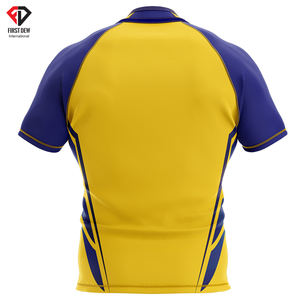 Nouveau Style Personnalisé Logo Plein Colorant Sublimé Numérique Imprimer Offre Spéciale Top Meilleure Vente Pakistanais Fait Confortable Rugby Jersey - Product Image 4