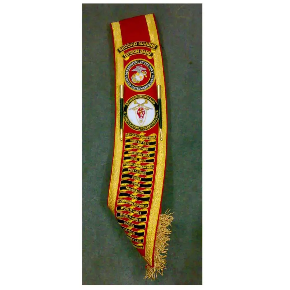 High quality hand made embroidered sash tactical embroidery sashes for uniform Masonic Regalia Craft Master OEM