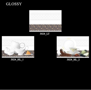 Carrelage mural céramique cuisine vitrage brillant design numérique 300x450mm - Product Image 5