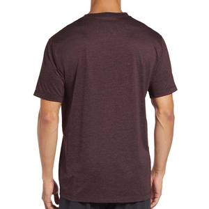 T-shirt Crew à manches courtes noir meilleure qualité T-shirt à manches courtes pour hommes lourds Performance Cooling Tee T Shirts - Product Image 1