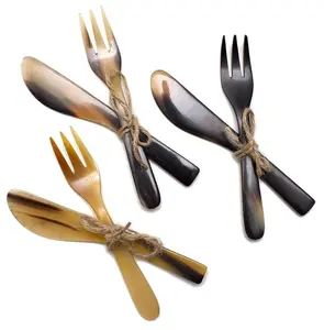 Real OX Horn Knife and Fork Cutlery Set Manufacturer in Bulk from India