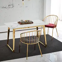 Meja Makan Rumah, Minimalis Modern Apartemen Kecil Desainer Marmer Atas Meja Makan