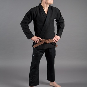 Jiu jitsu-traje de algodón 100%, proveedor de kimono brasileño, personalizado bjj gi, color blanco y negro - Product Image 6