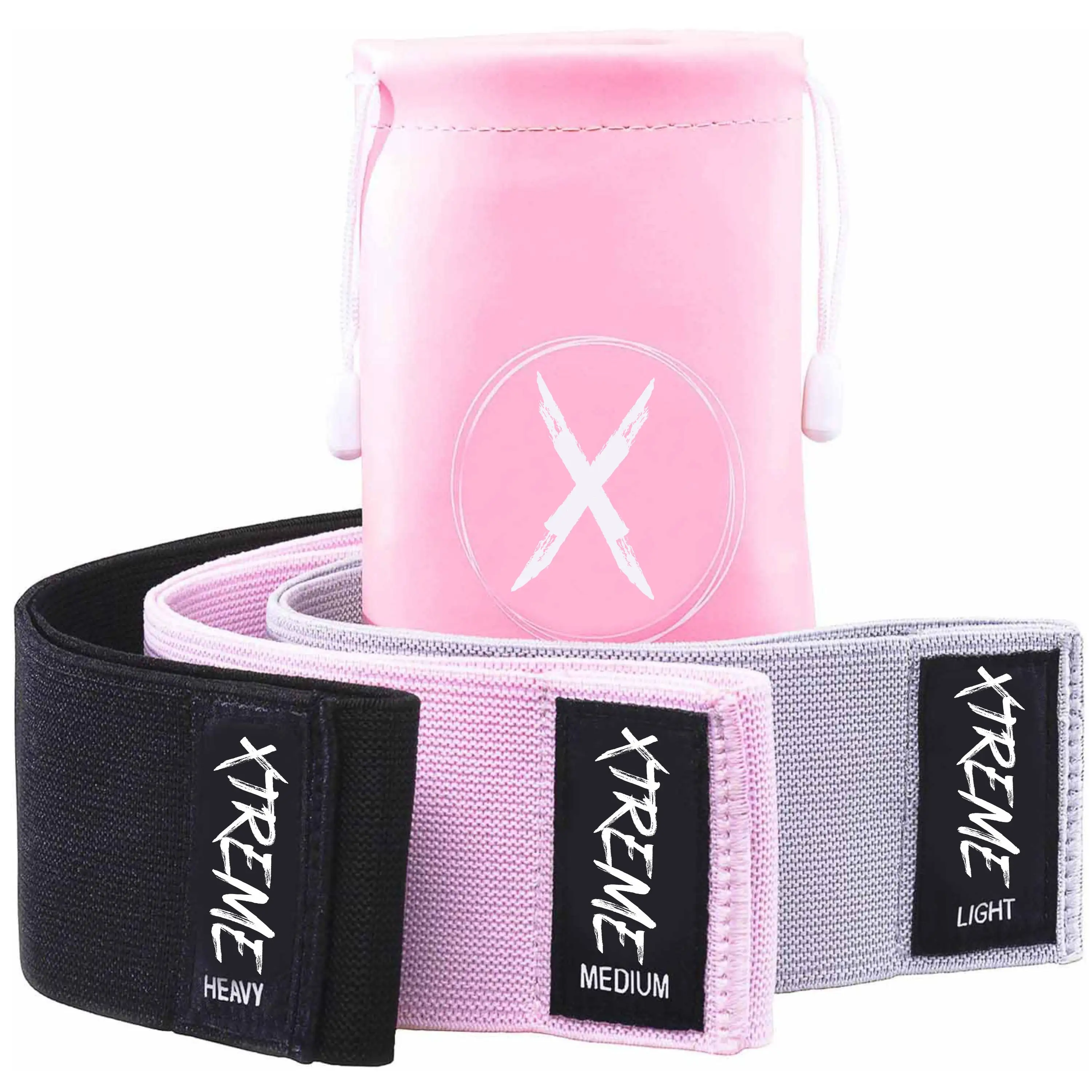 Booty Exercise band warm up strength training hip band Peach athletics cloth thick wide rubber grippy butt booty band