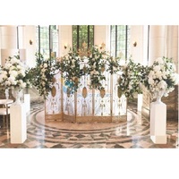 Décoration de cadre de portail métallique pour scène de mariage et utilisation extérieure, style moderne, couleur et taille personnalisables