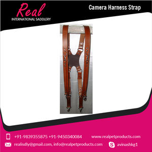 Sangles de harnais en cuir de taille moyenne avec deux caméras Capacité de charge élevée Premier exportateur Catégorie de produit Sangles de caméra - Product Image 5