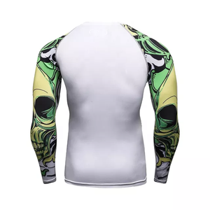 Camiseta de secado rápido para hombre, ropa deportiva Rashguard para gimnasio, camiseta de compresión para correr, Camiseta deportiva, protector contra sarpullido - Product Image 6