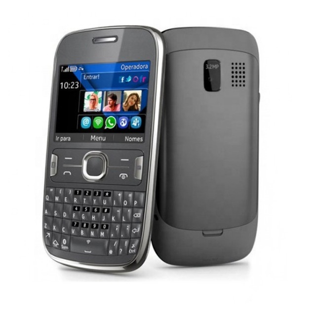 For Asha 302 Original Cheap Classic Simple Unlocked Bar QWERTY Classic Mobile Cell Phone