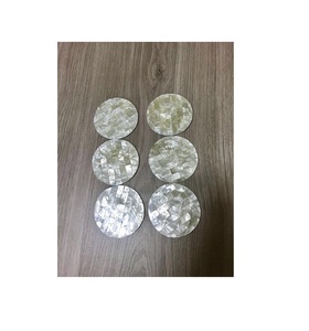 MOP coaster & Design Round Custom Shape <b>Cheap</b> Wholesale Coffee <b>Mug</b> Coasters Table Decoration & Accessories Mats & Pads - Product Image 1