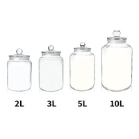 [Holar] claro 5 litro de vidrio enlatado comida contenedor de almacenamiento para la cocina cuarto de baño