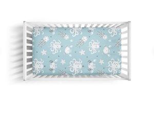 Sábana de cuna de bebé de algodón orgánico puro - Product Image 2