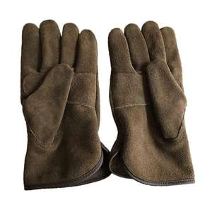 Gants de soudage pour hommes en cuir véritable fendu en cuir de vachette couleurs personnalisées gant en cuir véritable PU unisexe - Product Image 5