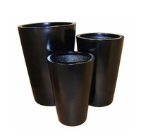 Pots de fleurs modernes en fibre de verre blanc mat résistants aux UV, peints, pour la maison, le jardin, les hôtels et les restaurants, utilisables toute l'année