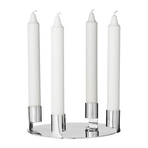 เชิงเทียนทองเหลืองสีทองสี่แขน brassworld อินเดีย - Product Image 2